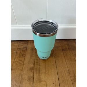 Yeti - 30z Teal Rambler Travel Cup Insulated Mug - W/ Lid